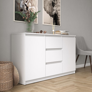 Тумба-комод под телевизор с ящиками как ИКЕА Тб-17 СИТИ ЛДСП белый